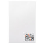Hope Word Collage Uterine Cancer stationery