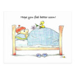 Hope you feel better soon! post card