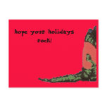 hope your holidays rock! postcards