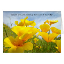 hope you're doing fine and dandy Cards Poppies