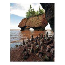 Hopewell Flowerpot Rocks New Brunswick Postcard postcards