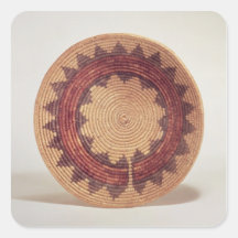 Hopi basket square stickers