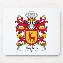 Hopkin Family Crest Mouse Pads