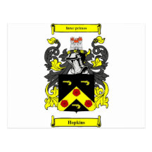 Hopkins Coat of Arms Post Card