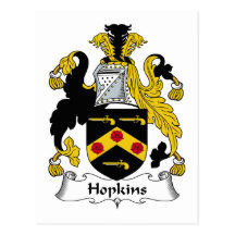 Hopkins Family Crest Post Cards