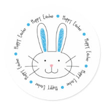 Hoppy Easter Boy T-shirt stickers