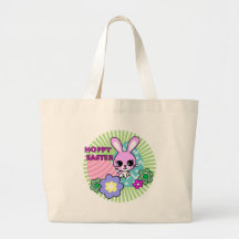 hoppy easter. canvas bags