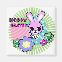 hoppy easter. fridge magnet