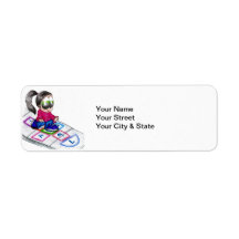 hopscotch return address labels