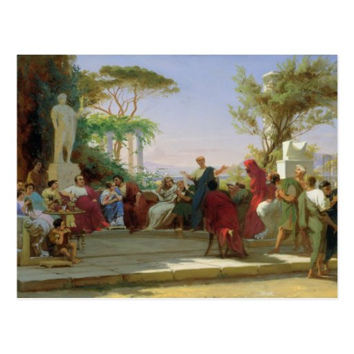 Horatius Reading his Satires to Maecenas, 1863 Postcards
