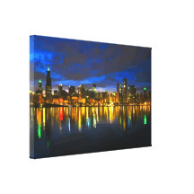 Horizon de Chicago Toiles Tendues