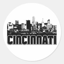 Horizon de Cincinnati Adhésif Rond