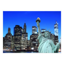 Horizon de Manhattan et la statue de la liberté Bristol