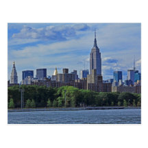 Horizon de NYC de l'East River 002 Carte Postale