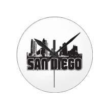 Horizon de San Diego Pendule Murale