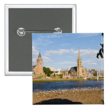 Horizon et rivière de ville étrange d'Inverness Pin's Avec Agrafe