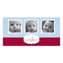 Horizontal 3-photo card