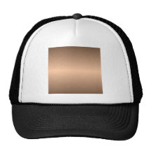 Horizontal Deep Peach and Coffee Gradient Trucker Hats