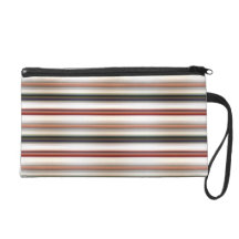 Horizontal Lines Wristlet Clutch