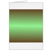 Horizontal Mint Green and Dark Brown Gradient Greeting Card