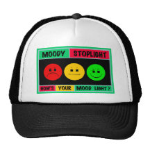 Horizontal Moody Stoplight Logo Mesh Hats