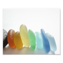 Horizontal Sea glass stack, scaled to 10x8 Photo