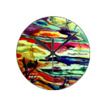 Horloge de FunnySunFaces de MClairArt