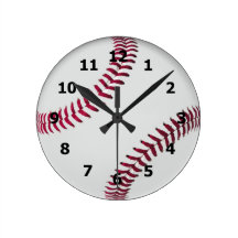 Horloge de style de base-ball avec des nombres