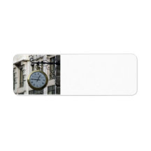 HORLOGE DÉMODÉE R de Vieux-horloge-avec-romain-let Étiquette D’adresse Retour