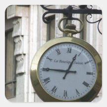 HORLOGE DÉMODÉE R de Vieux-horloge-avec-romain-let Adhésif
