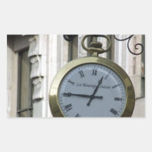 HORLOGE DÉMODÉE R de Vieux-horloge-avec-romain-let Autocollant