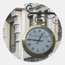 HORLOGE DÉMODÉE R de Vieux-horloge-avec-romain-let Autocollants