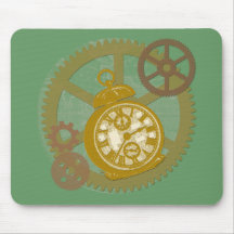 Horloge et vitesses de Steampunk Tapis De Souris
