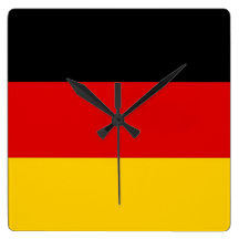 Horloge murale avec le drapeau de l'Allemagne