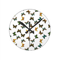 Horloge murale colorée de papillon horloges murales