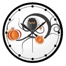 Horloge murale de hibou