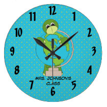 Horloge murale de tortue et de globe horloges murales