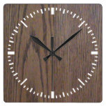 Horloge murale en bois de regard de grain