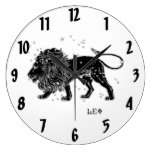 Horloge murale vintage de Lion