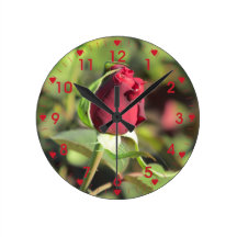 Horloge rouge de Rosebud
