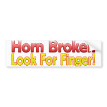 Horn Broken Look for Finger!