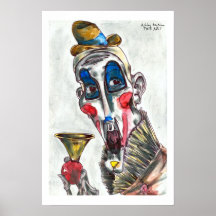 horn clown posters