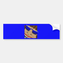 HORN RIMMED MANSTER BUMPER STICKER