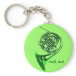 Horn Rock Out Keychain