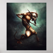 Horned Creature Print
