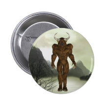 Horned Minotaur  Button