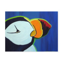 Horned Puffin postcard