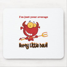 Horny Little Devil Mouse Pad