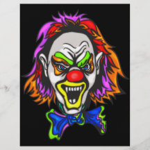 Horrid Evil Clown Flyer Design