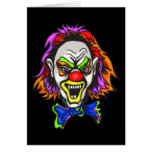 Horrid Evil Clown Greeting Cards